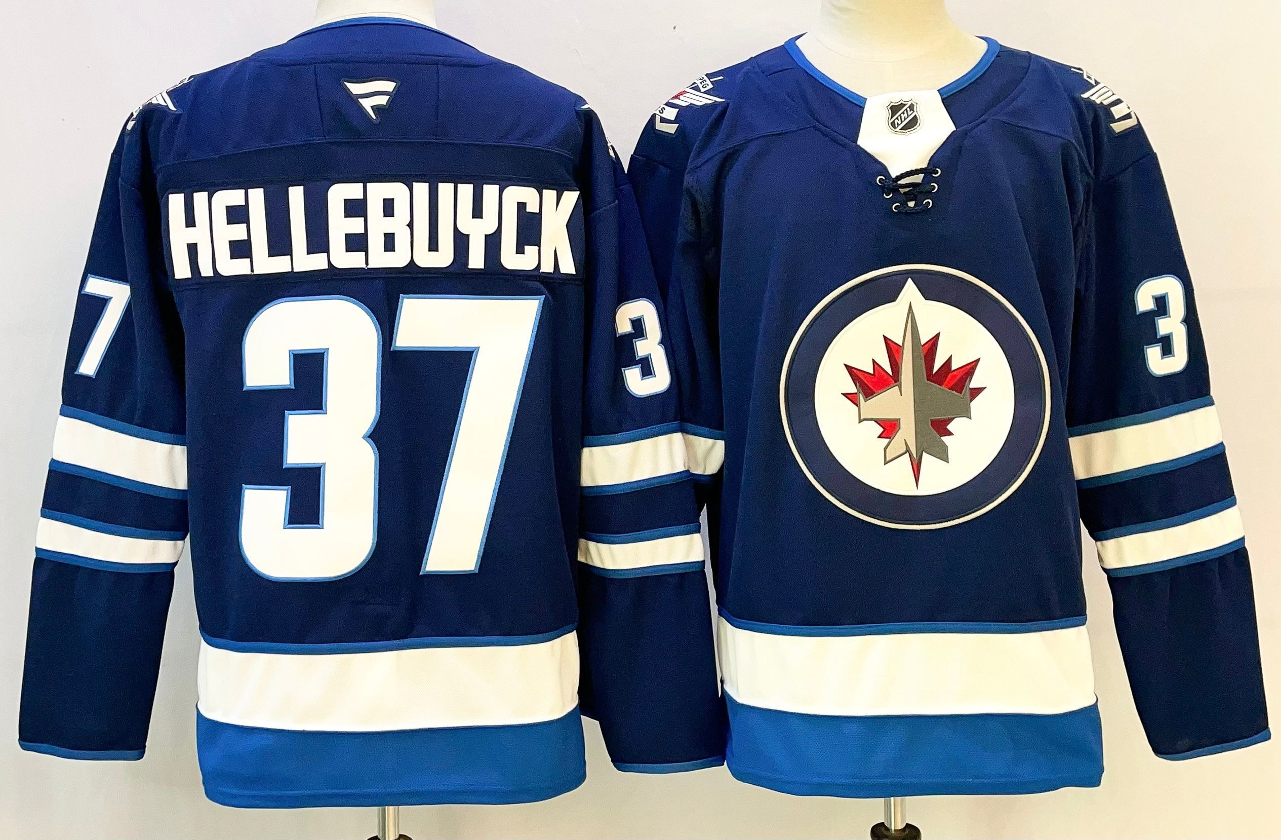 Men Winnipeg Jets #37 Hellebuyck Blue 2026 Adidias NHL Jersey style 001